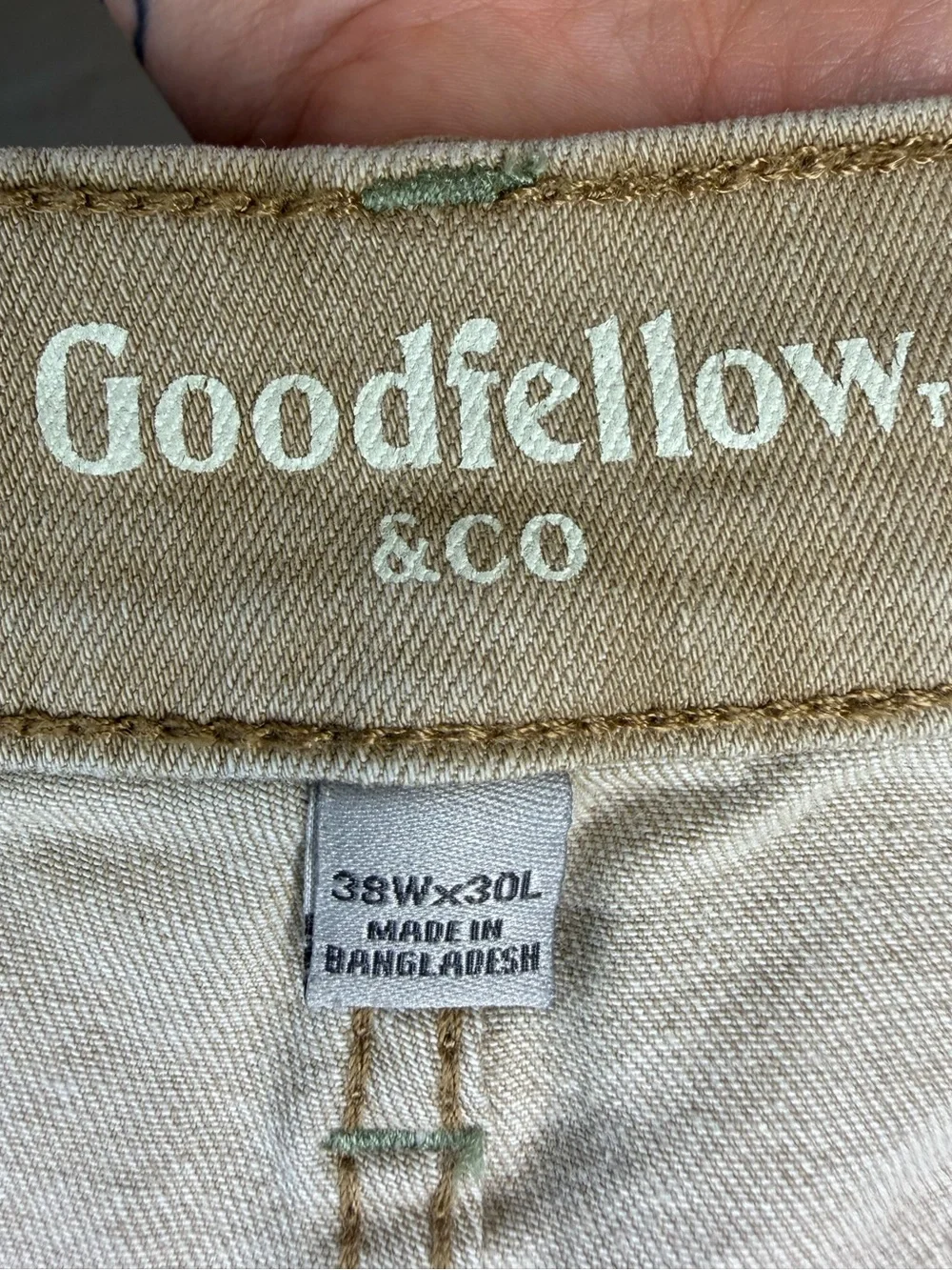 Goodfellow & Co Men's Straight Jeans in Light Beige
